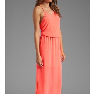 Rory Becca Long Coral Maxi Dress